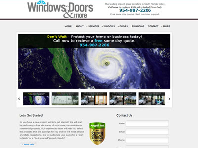 Windows Doors & More Redesign